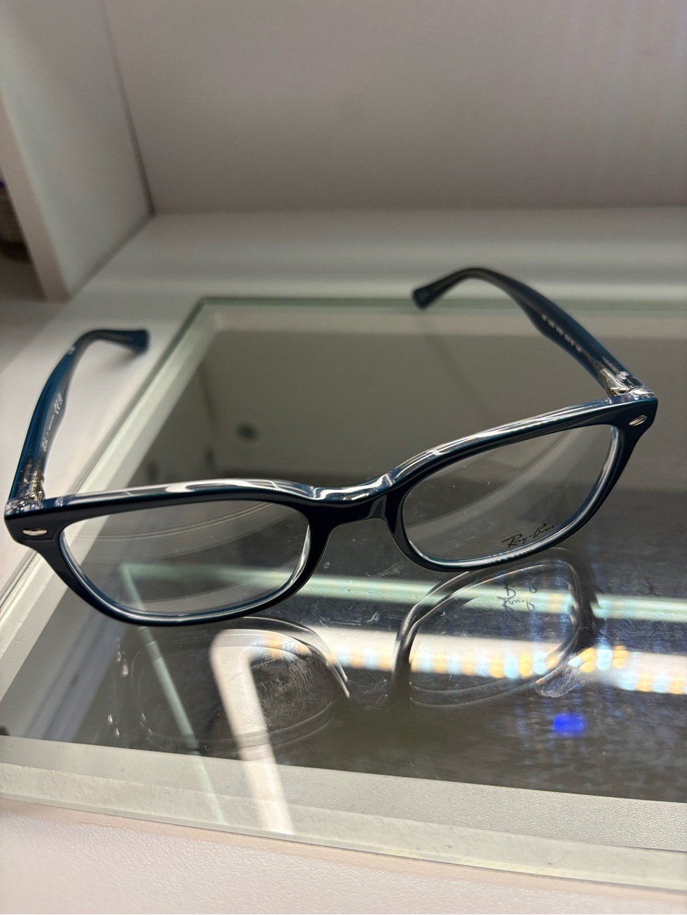 Ray ban blue rim Eyeglasses - Picture 2 of 9